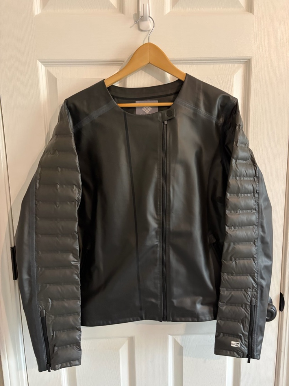 Columbia Sportswear OutDry Extreme moto-style black jacket women XL